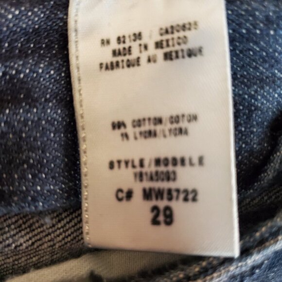 GUESS Jeans SZ 29 Women's Starlet Slim Boot Distressed Blue Jeans - Picture 13 of 13